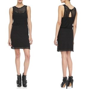 Free People Black Lace Keyhole Back Dress Small